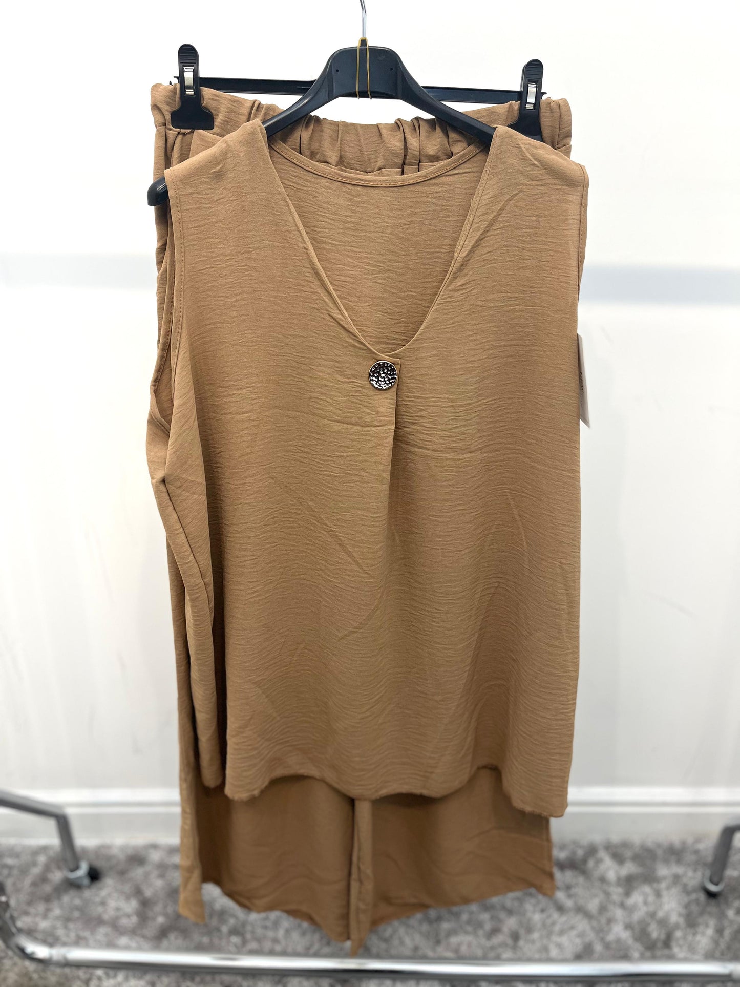 crinkle co-ord set or a tunic and shorts set