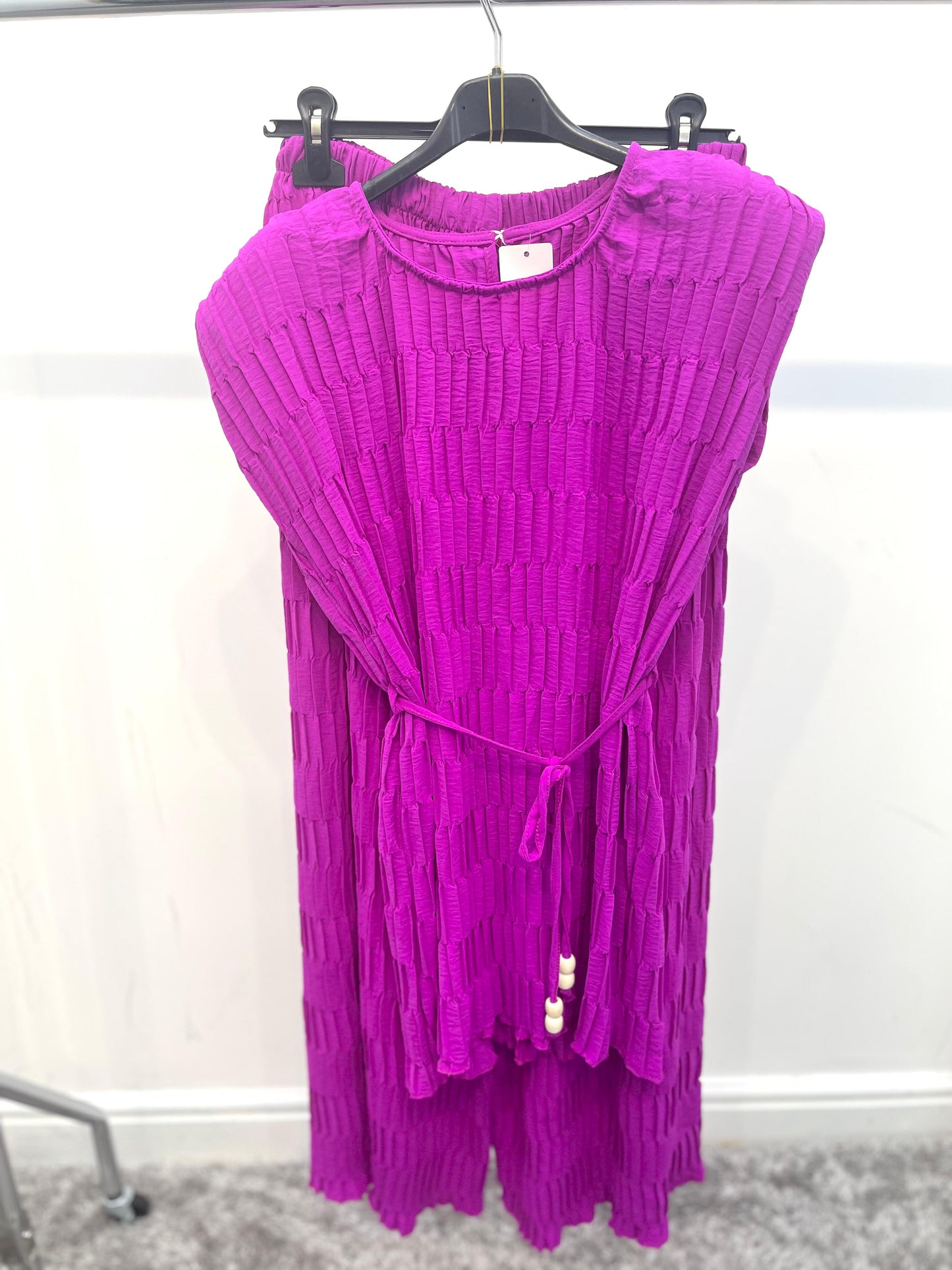Pleated Co-ord Set Paris Collection
