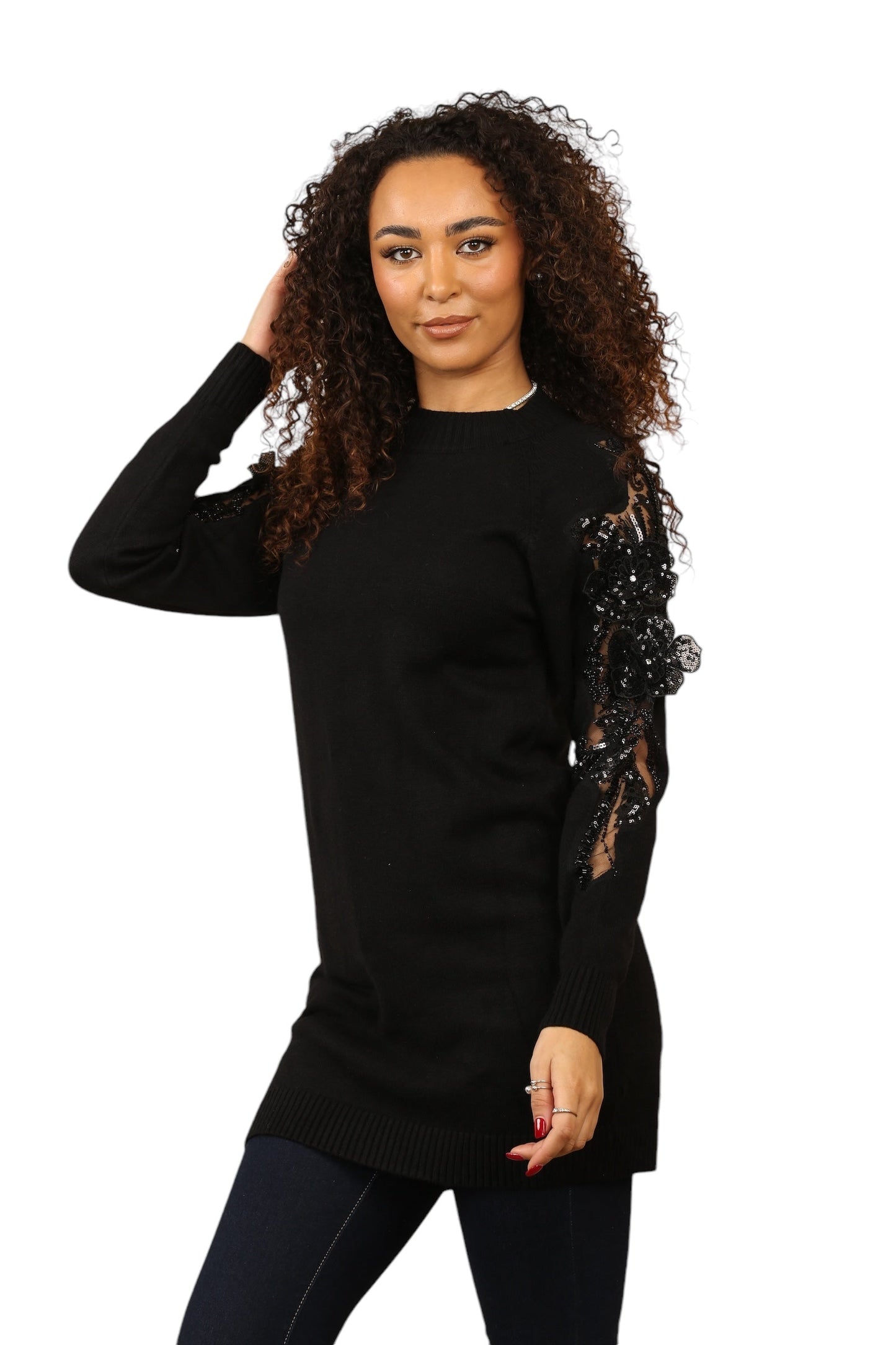 Fine Knit applique jumper