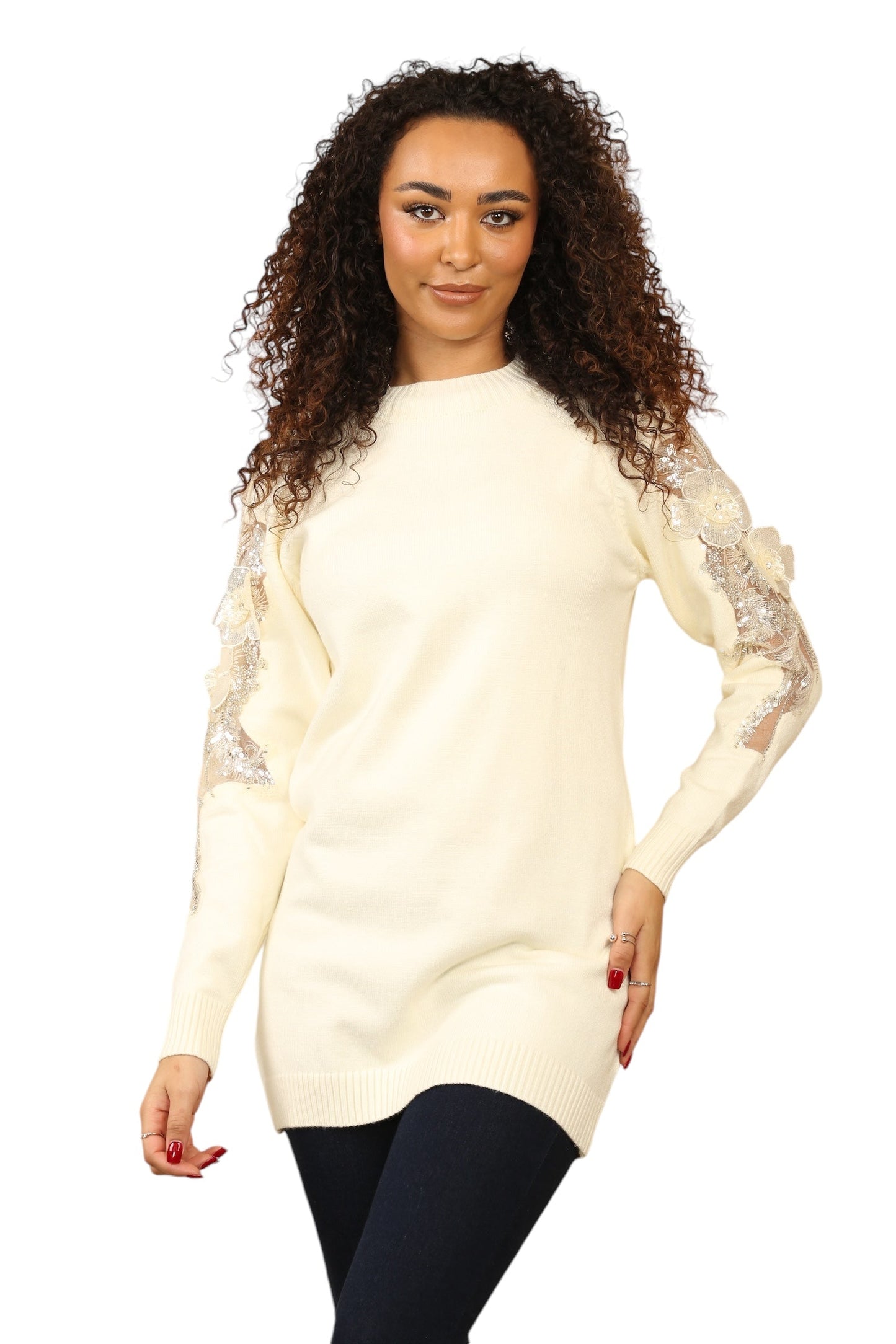 Fine Knit applique jumper