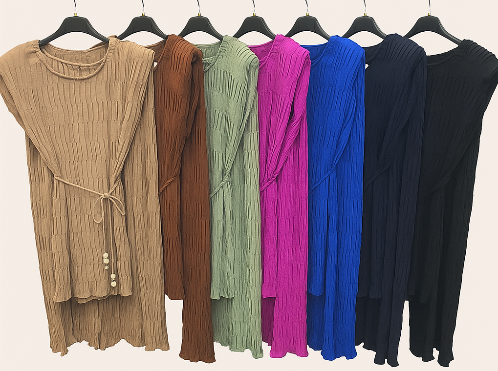 Pleated Co-ord Set Paris Collection