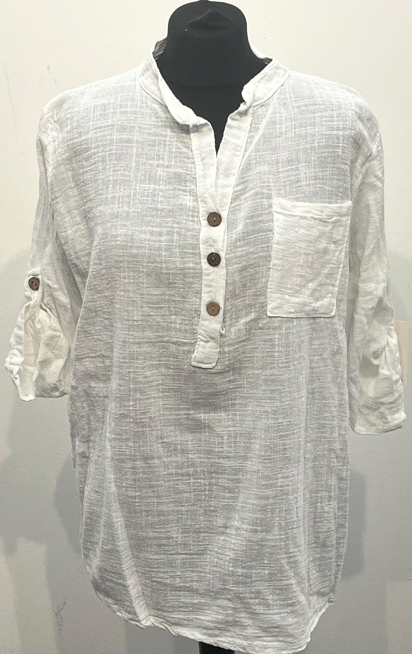 Women's Fashion V-Neck Button-Down T-Shirt with Pockets – Solid Color Blouse for Spring & Summer, Ideal for Teachers