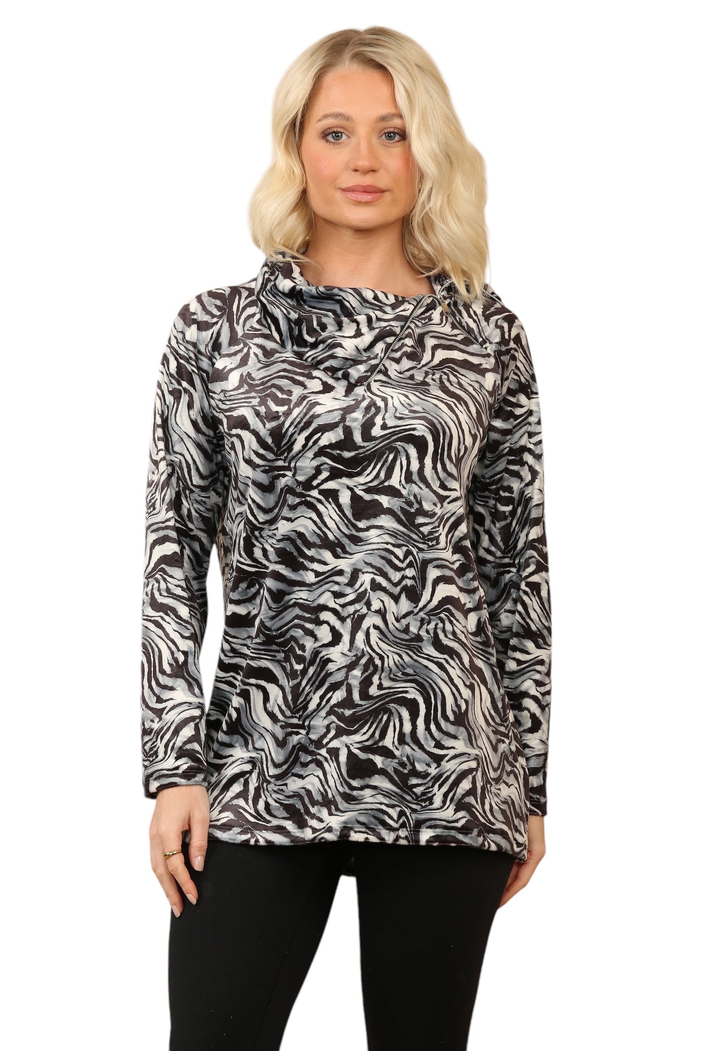 Animal Print Velvet Tops