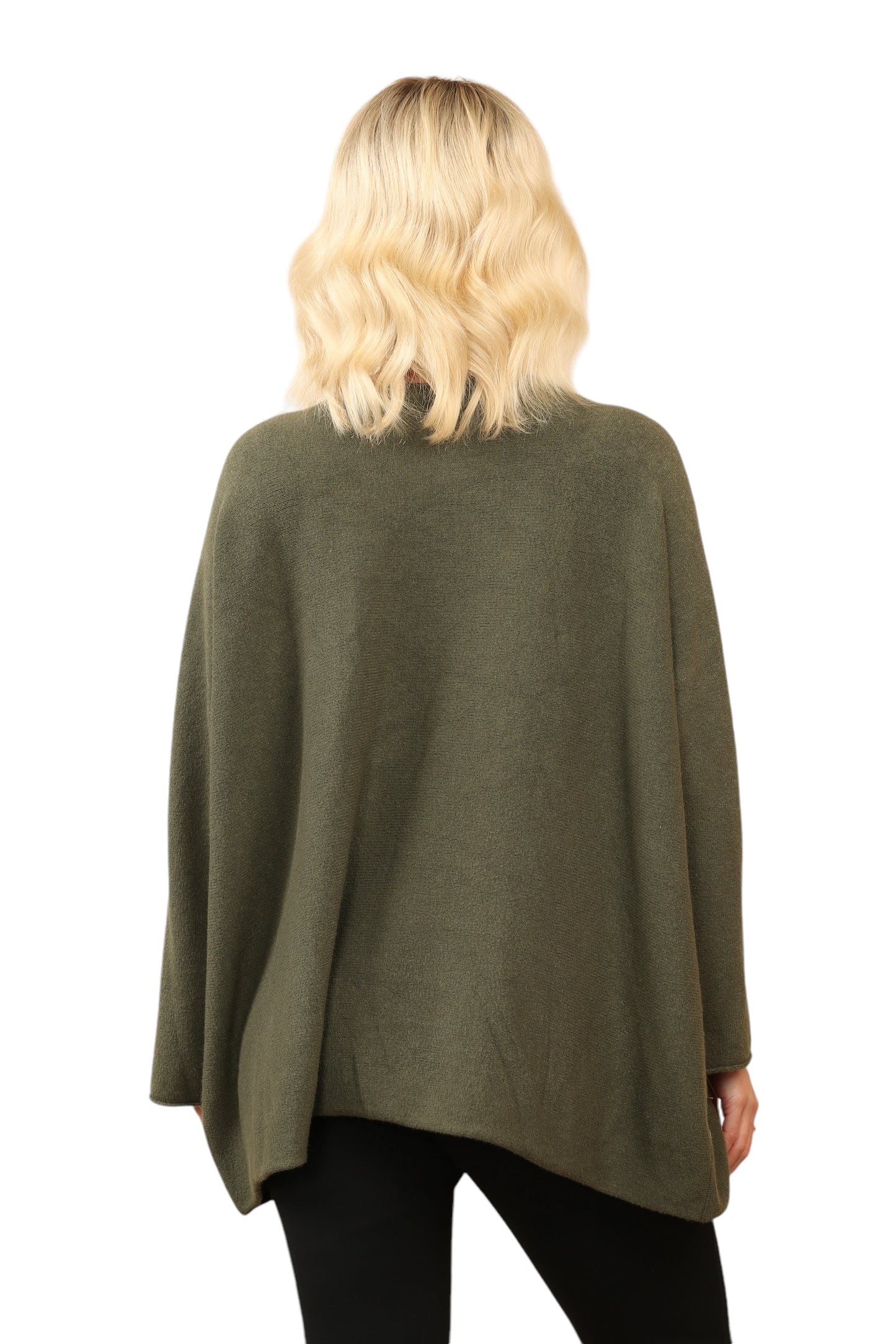 Over Size Slouch Soft Knit V Neck Jumper