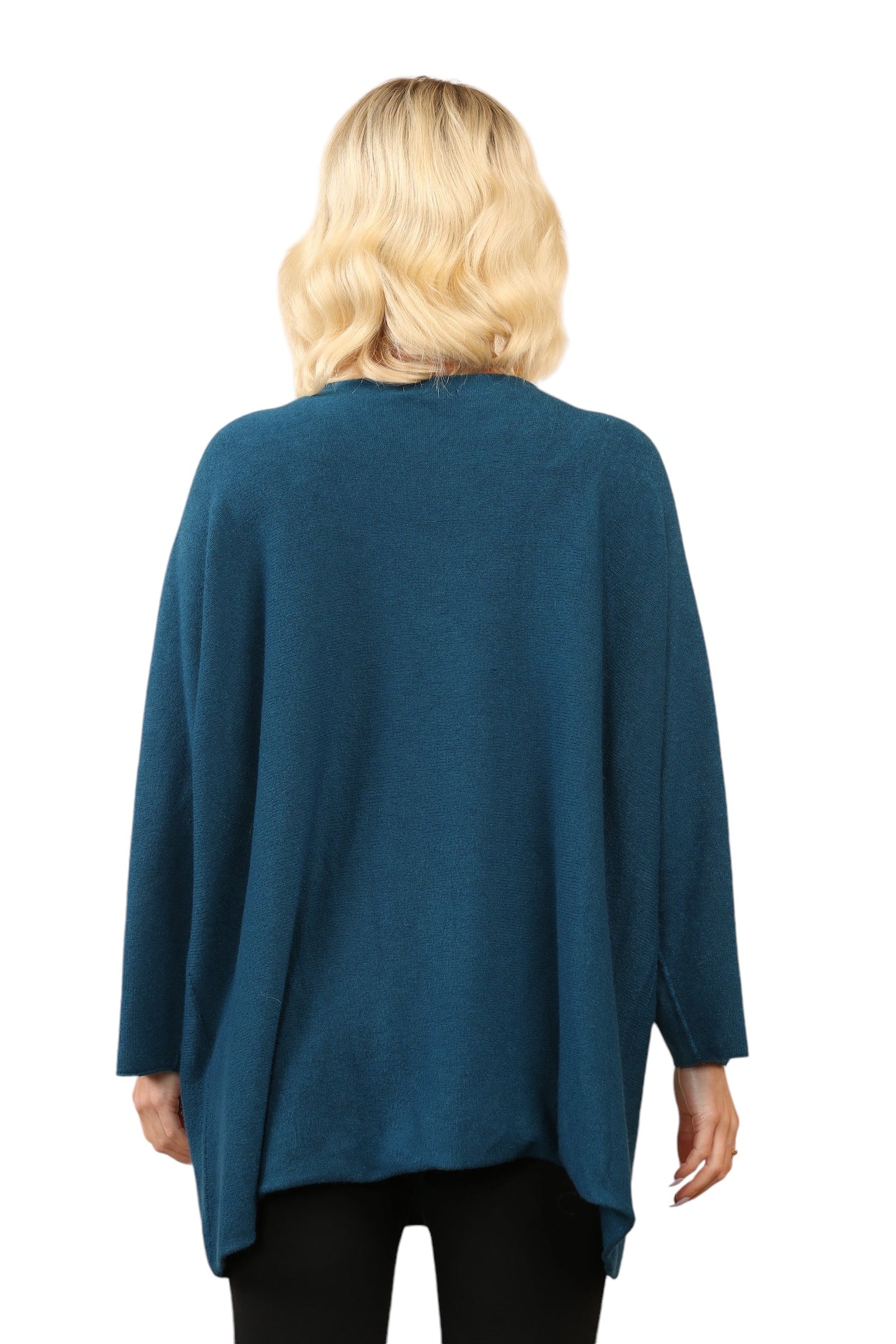Over Size Slouch Soft Knit V Neck Jumper