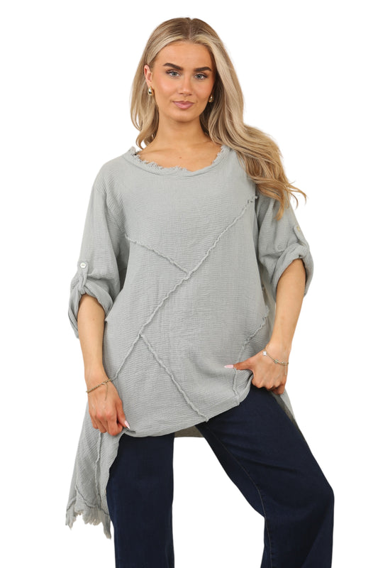 The Raw Edge Handkerchief Tunic