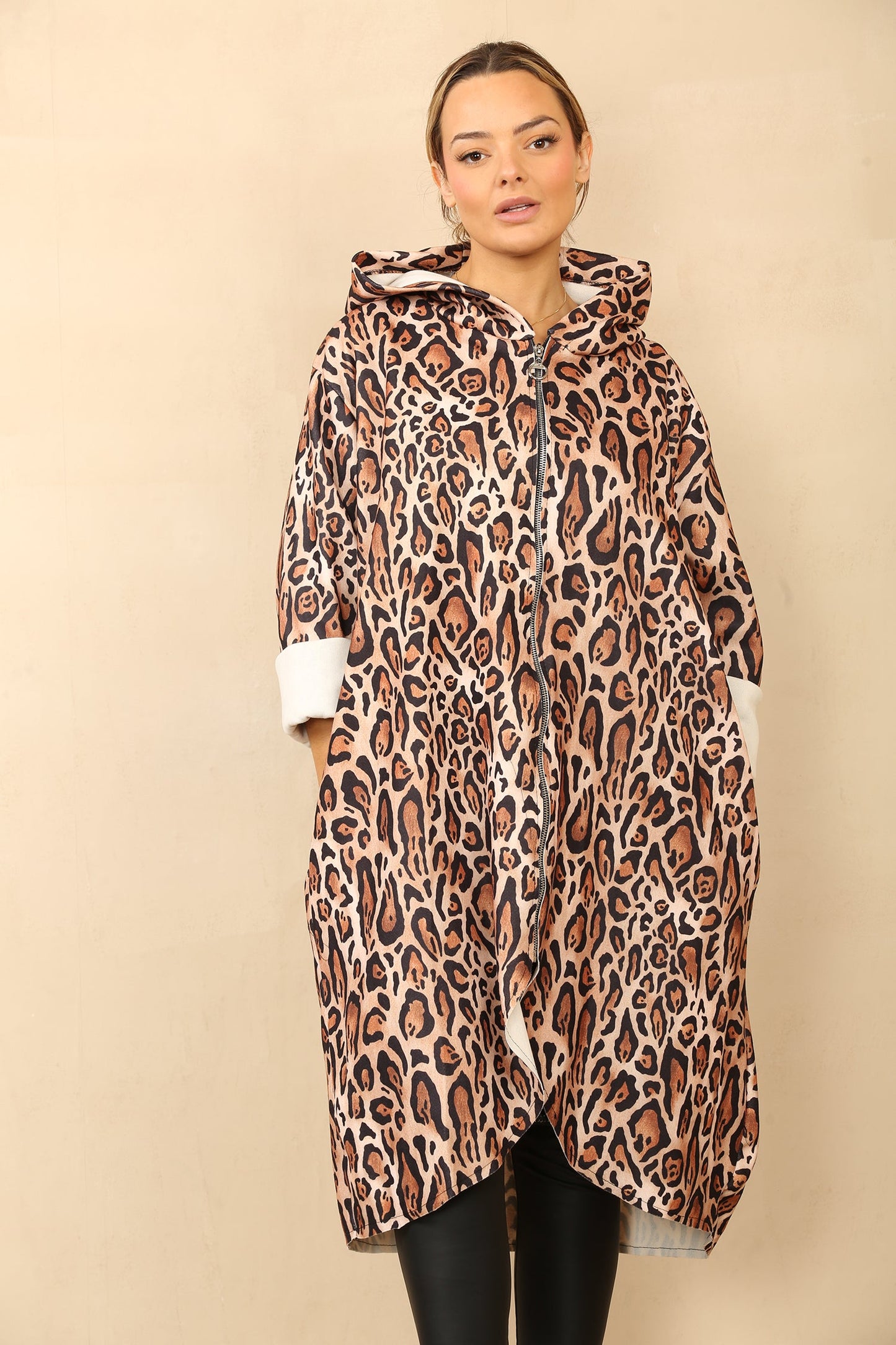 Leopard  print Full Coat length