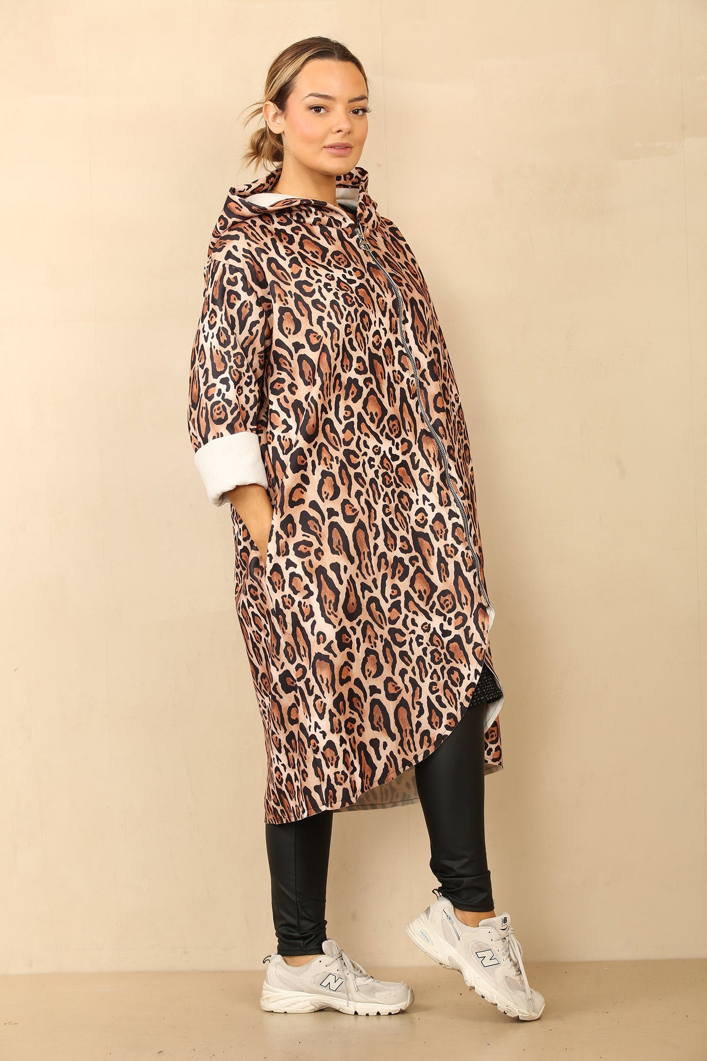 Leopard  print Full Coat length