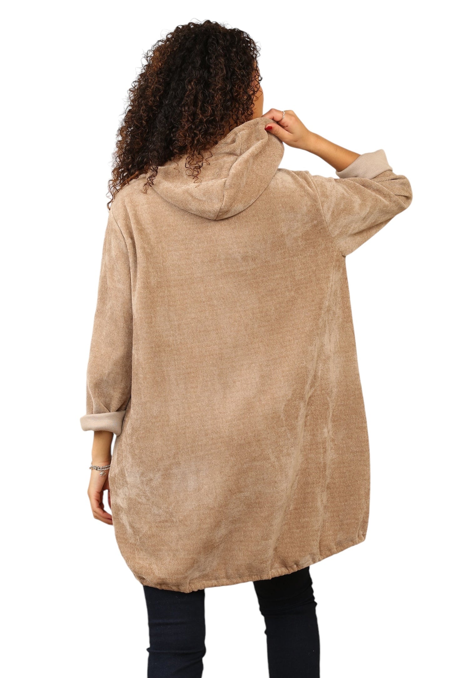 Needle coat zip hoodie