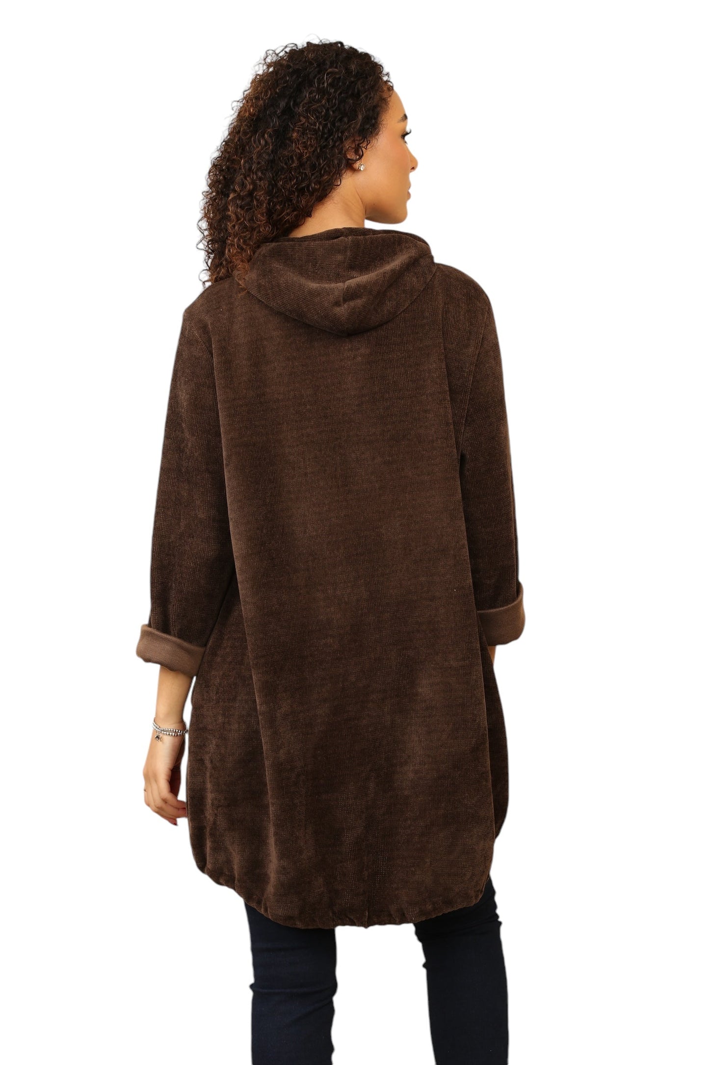 Needle coat zip hoodie