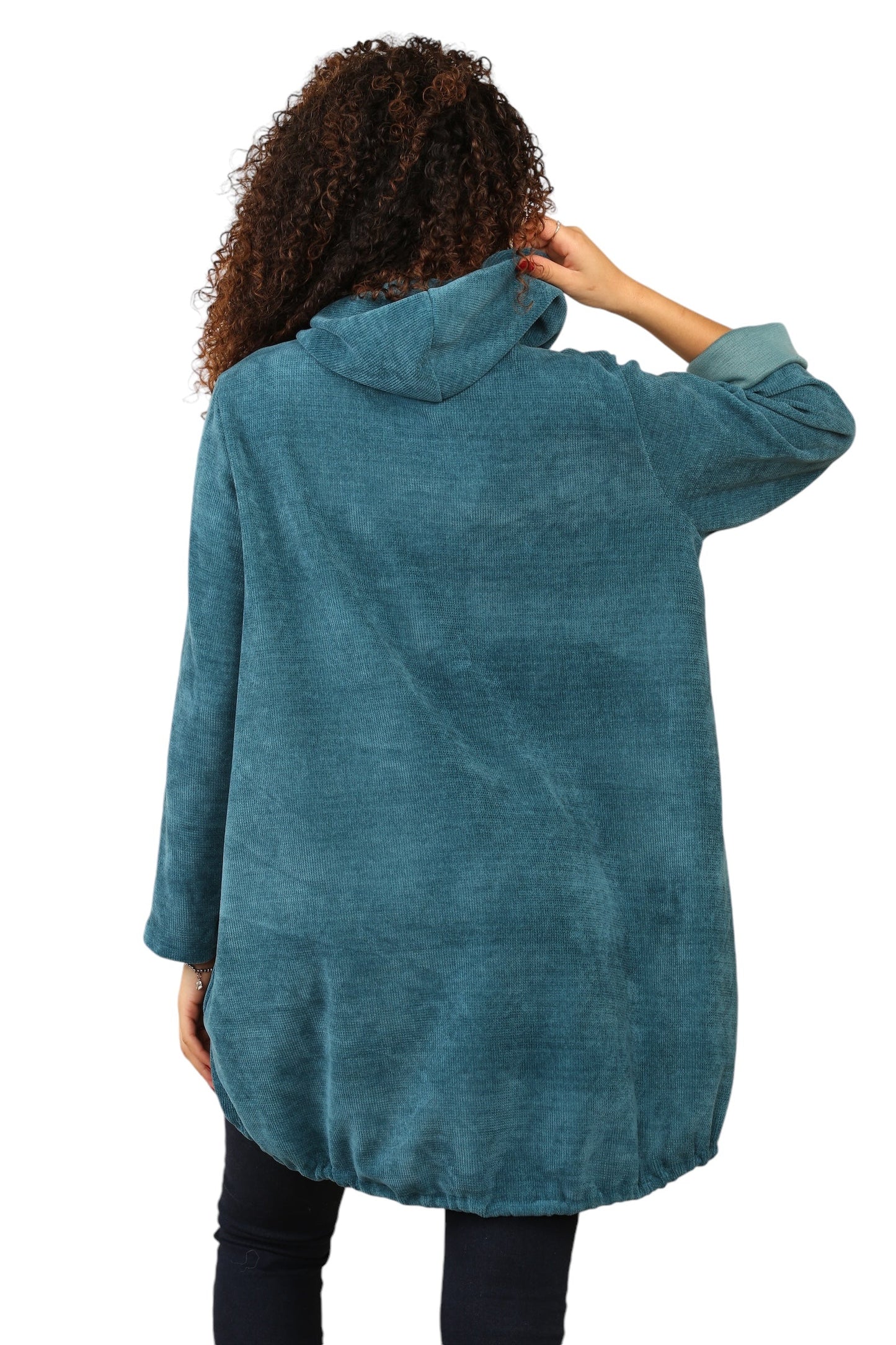 Needle coat zip hoodie