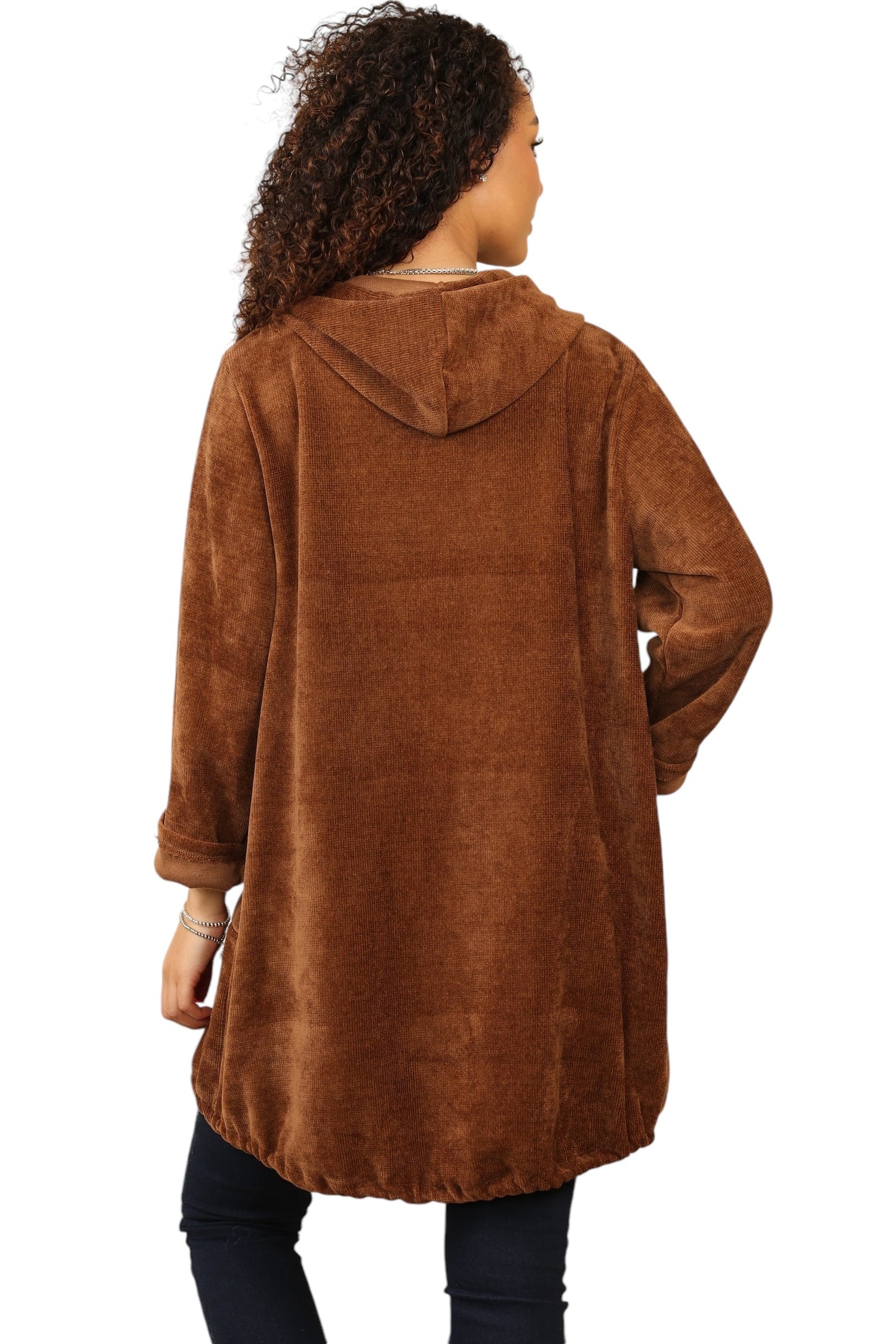 Needle coat zip hoodie