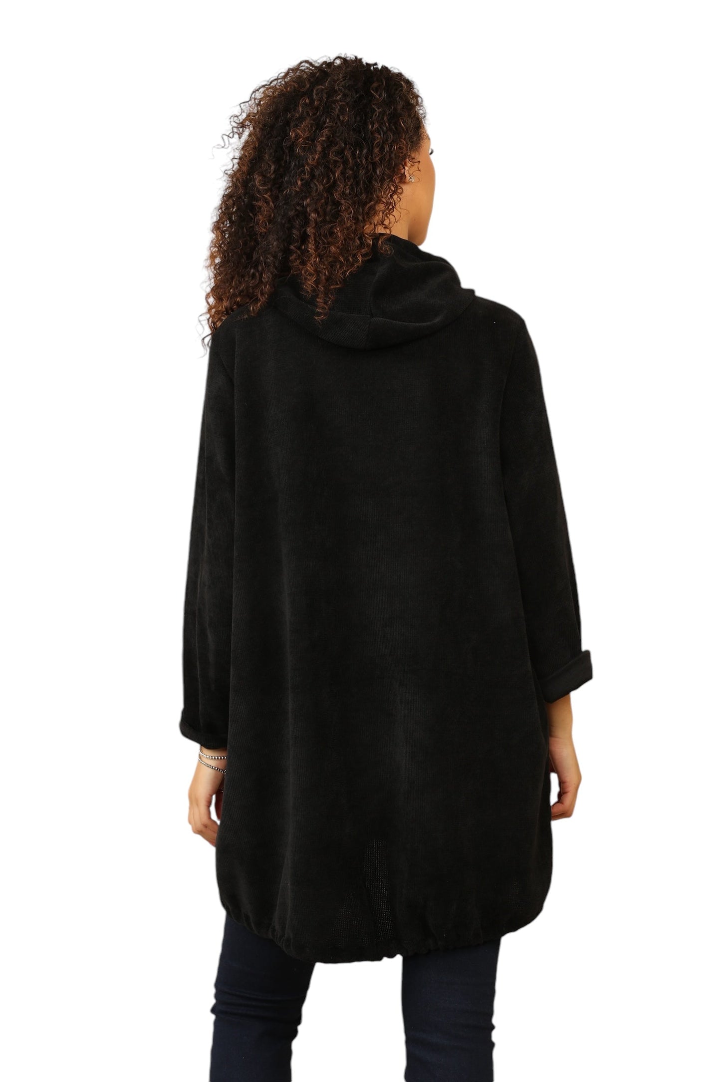 Needle coat zip hoodie