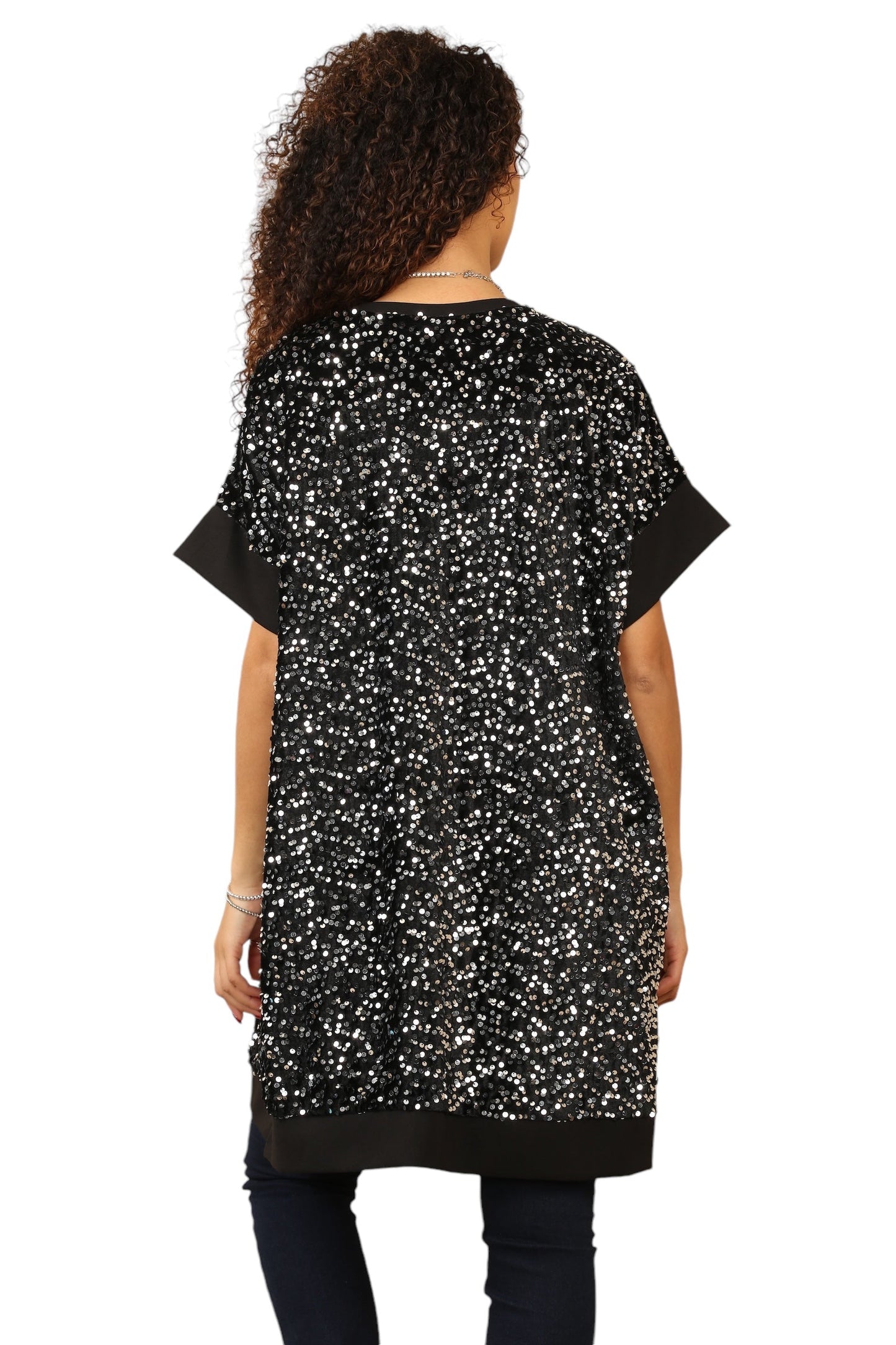 Black Sequin top