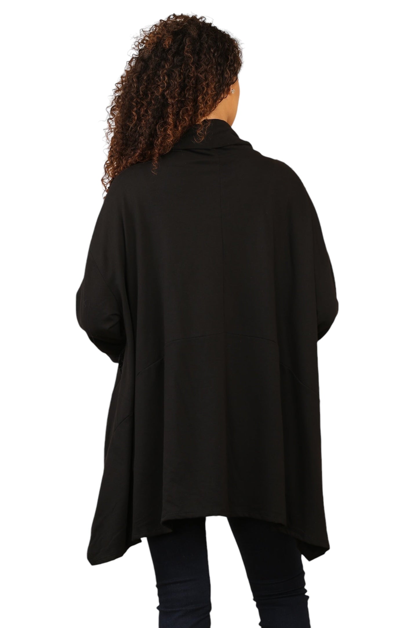 Black Top with Sequin Appliqué