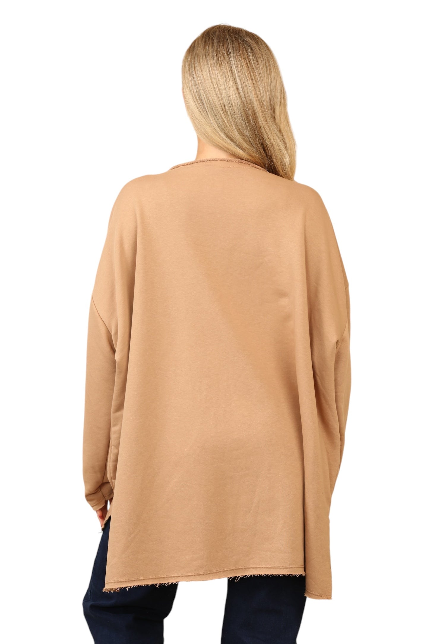 V Neck oversize jersey Top