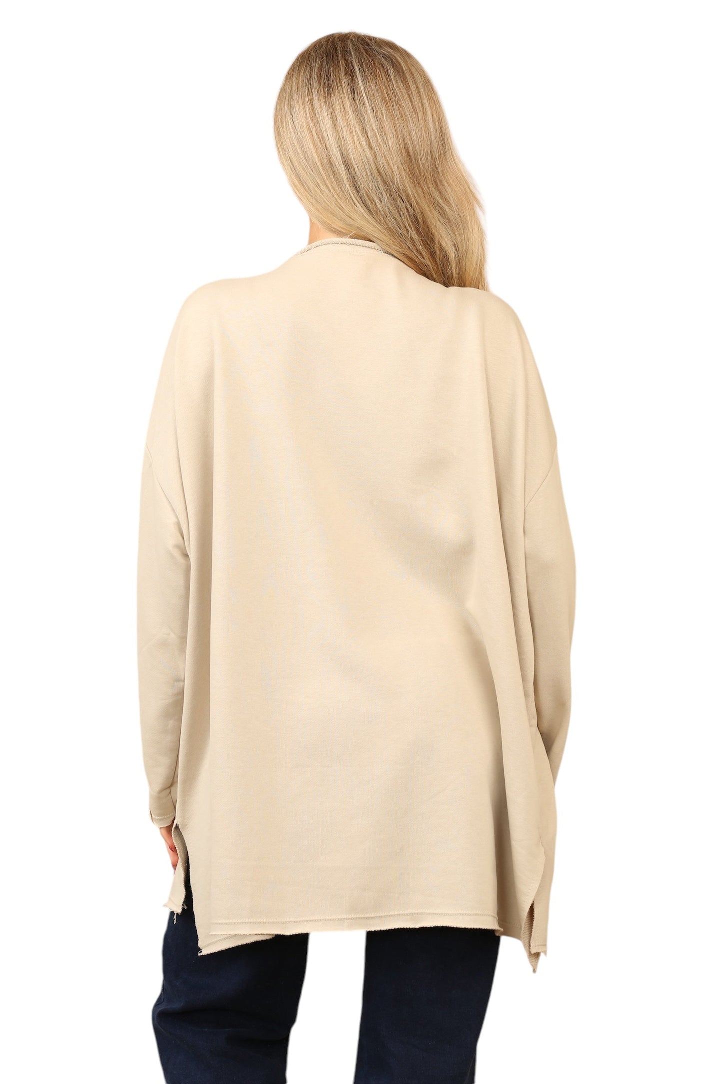 V Neck oversize jersey Top