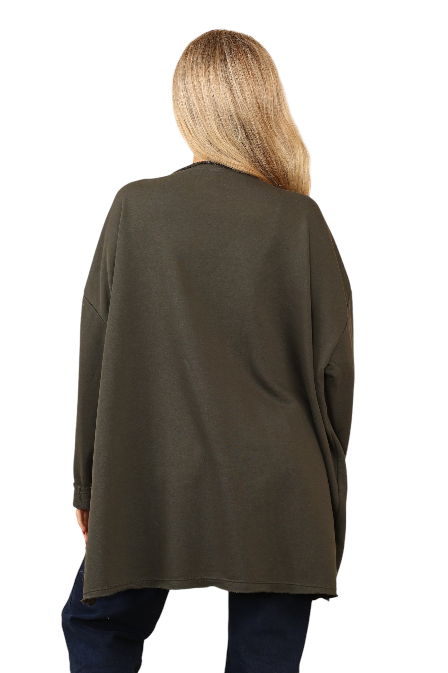 V Neck oversize jersey Top