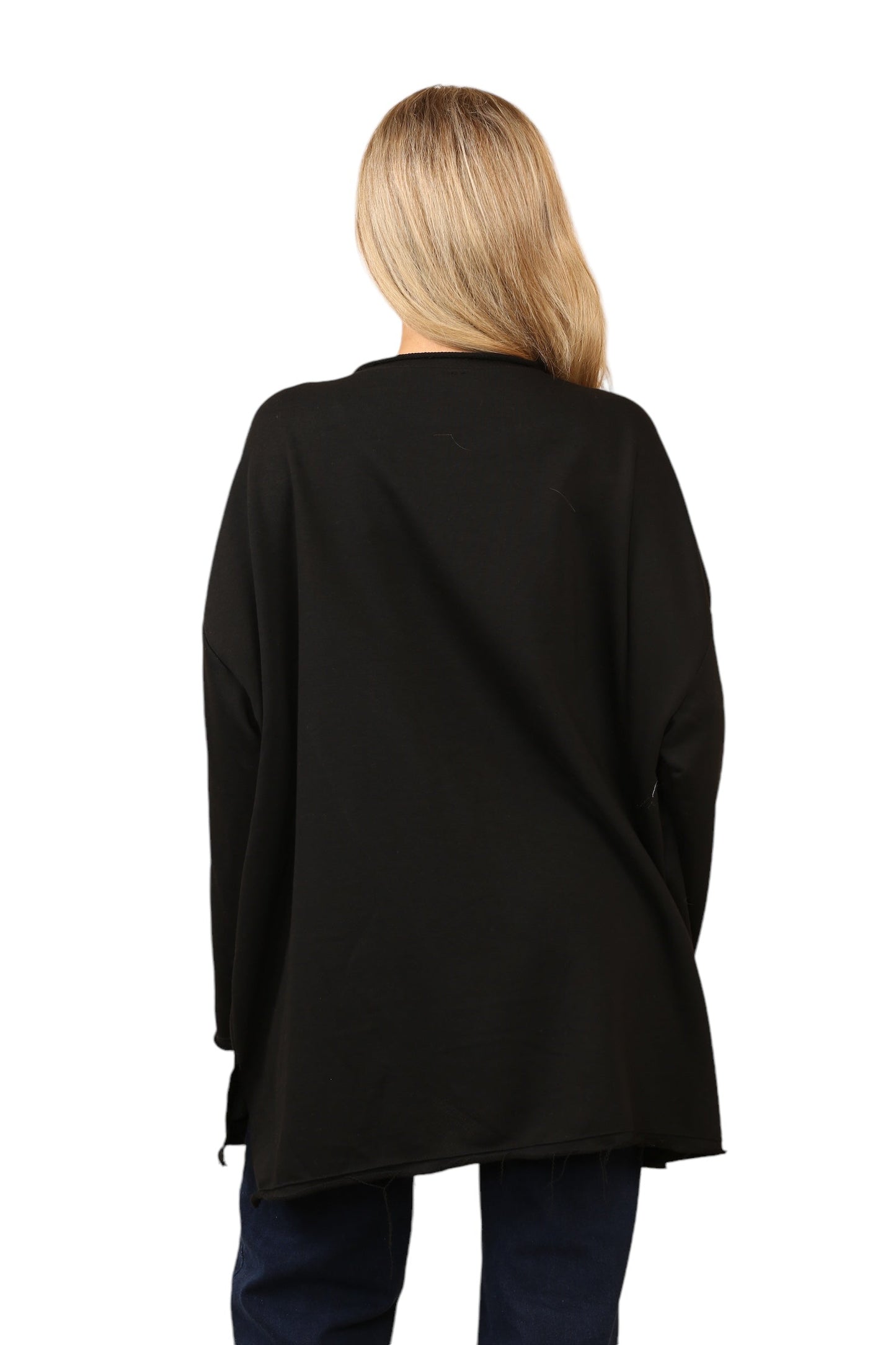 V Neck oversize jersey Top