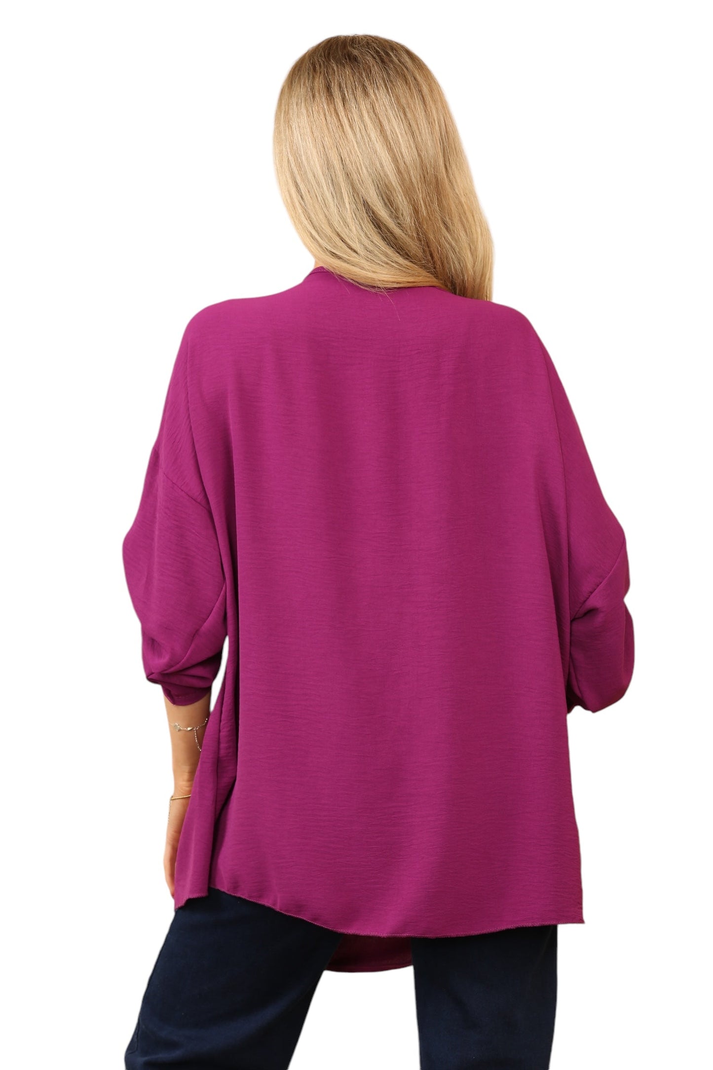 Round neck viscous with brass shoulder design