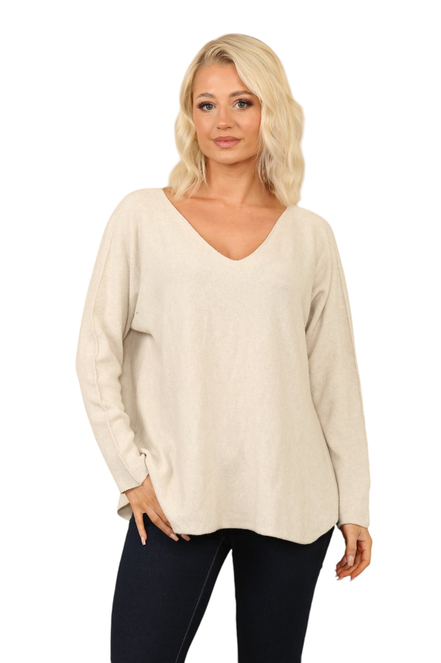 V Neck Soft Knit Jumper