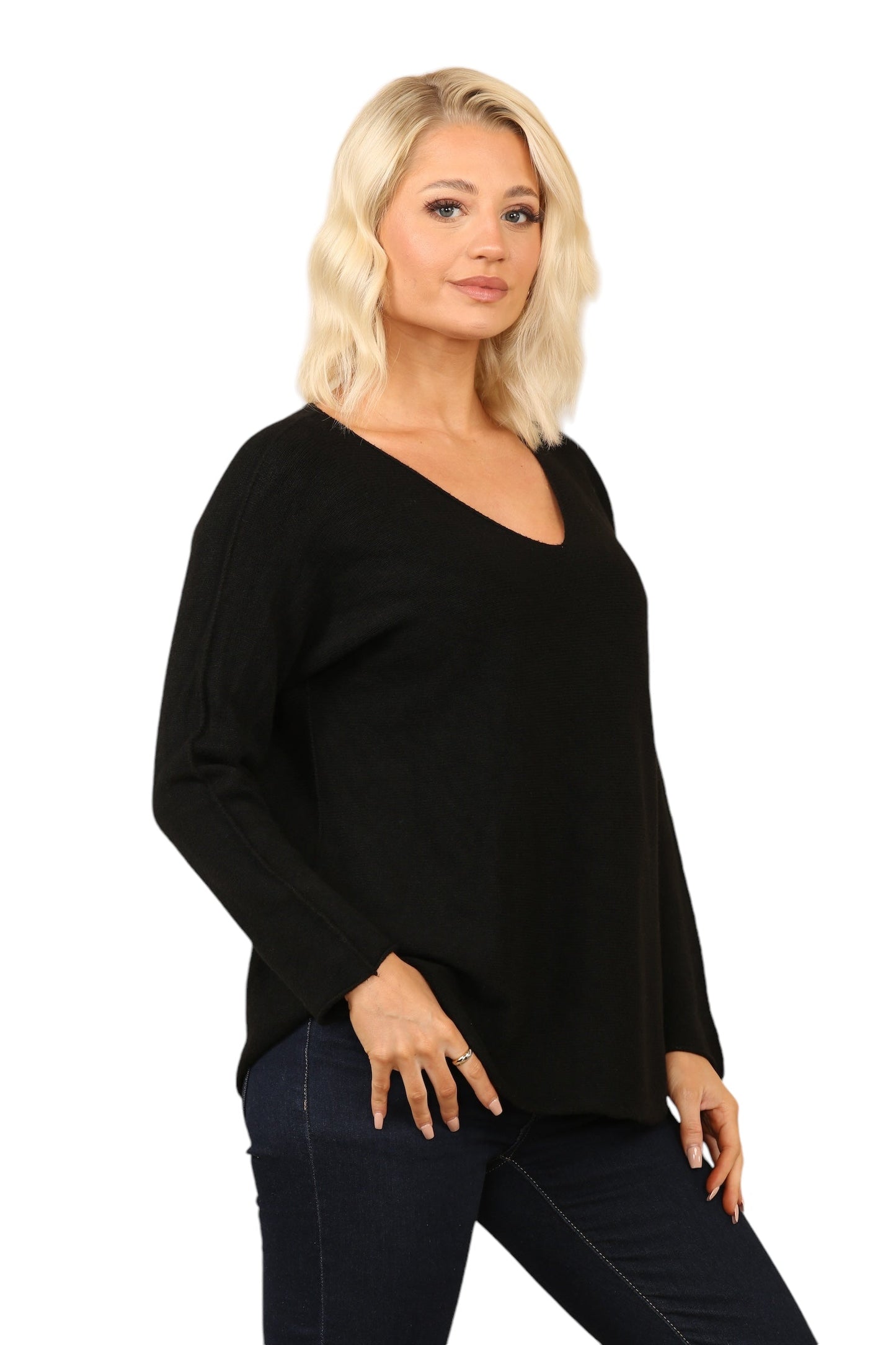 V Neck Soft Knit Jumper