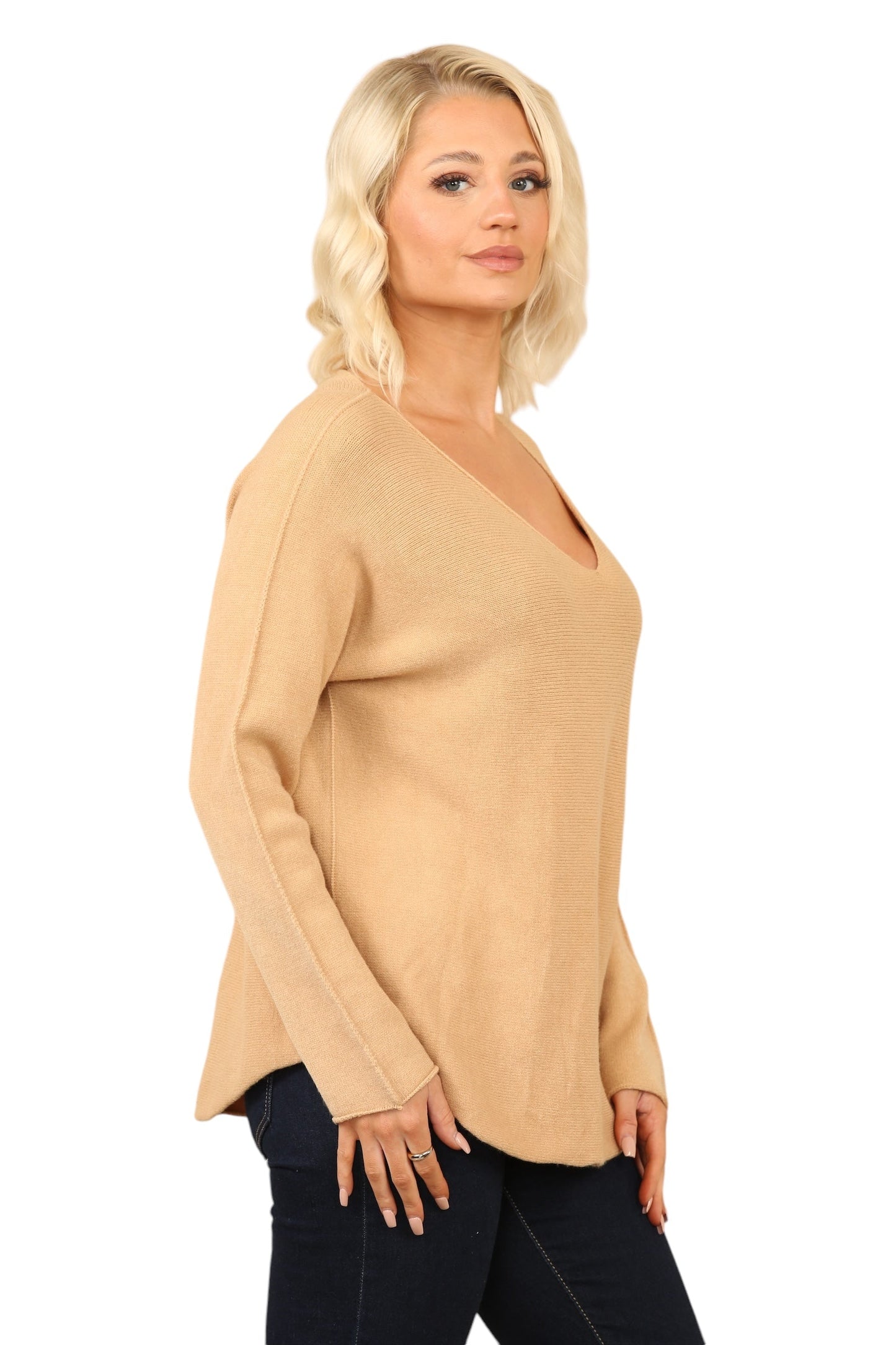 V Neck Soft Knit Jumper
