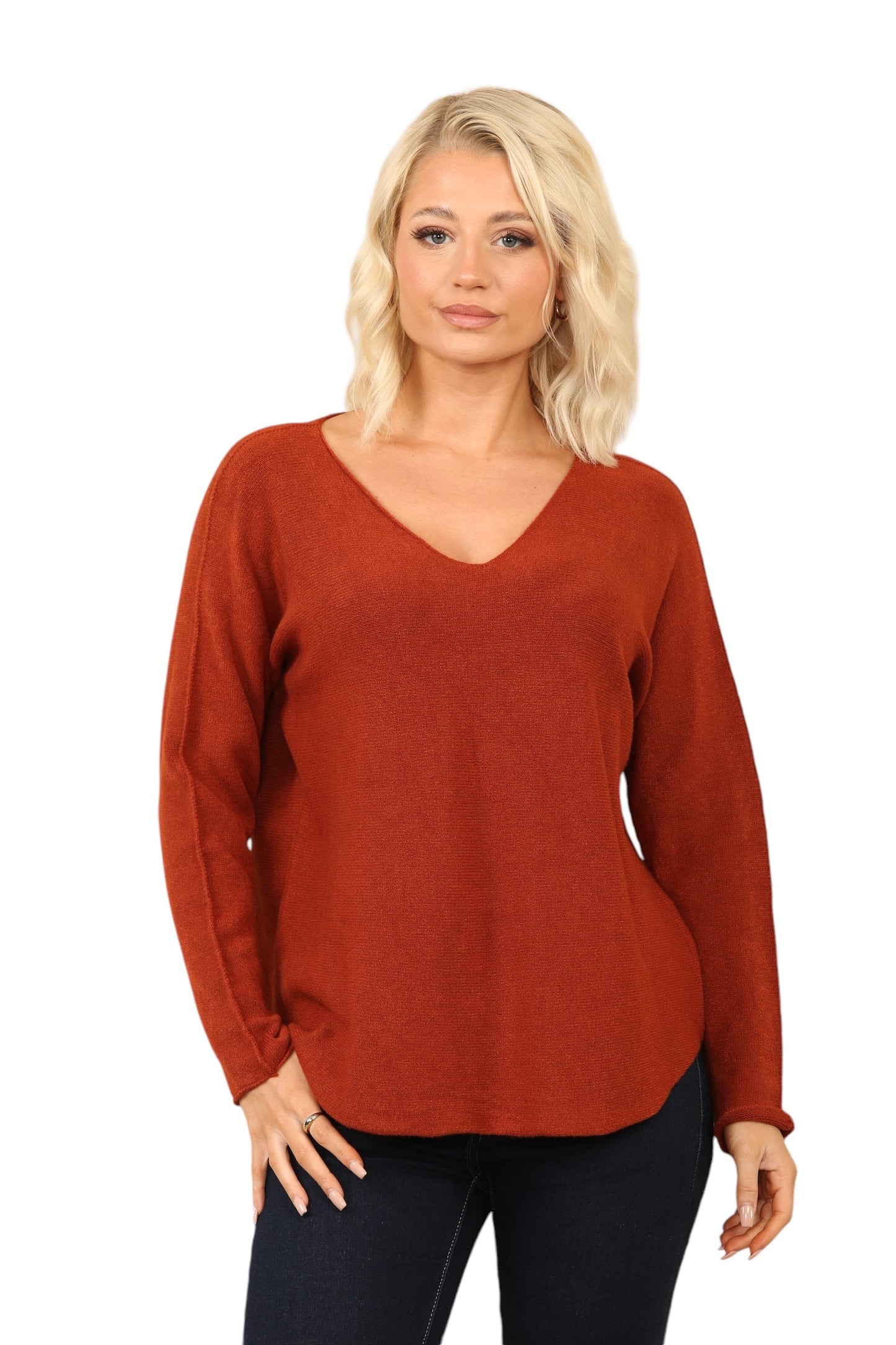 V Neck Soft Knit Jumper