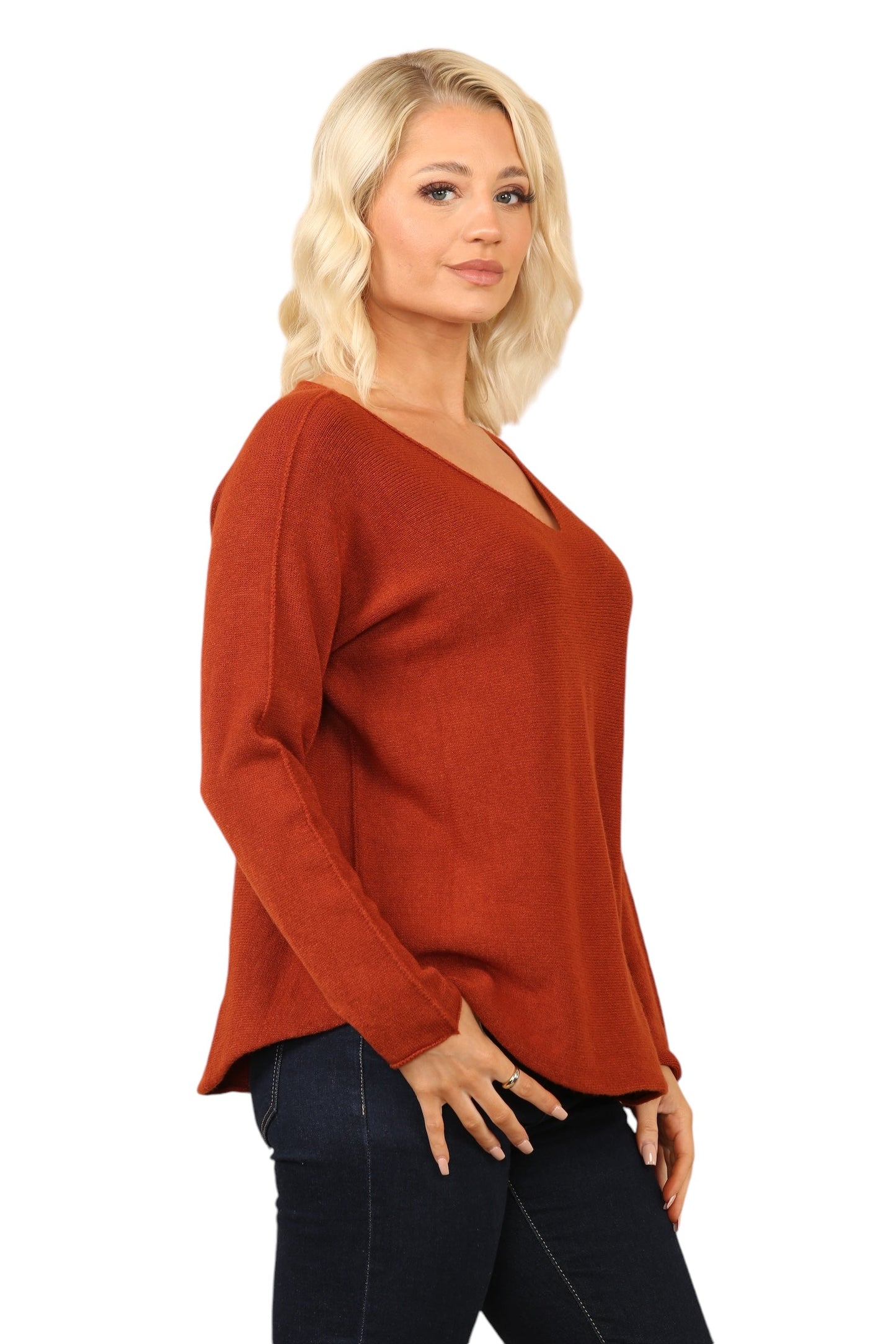 V Neck Soft Knit Jumper