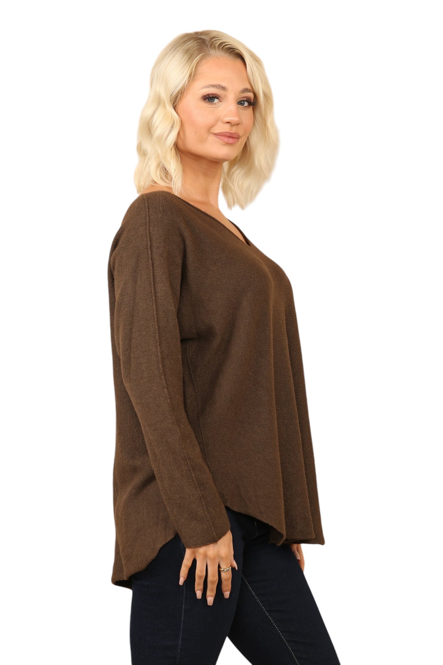 V Neck Soft Knit Jumper