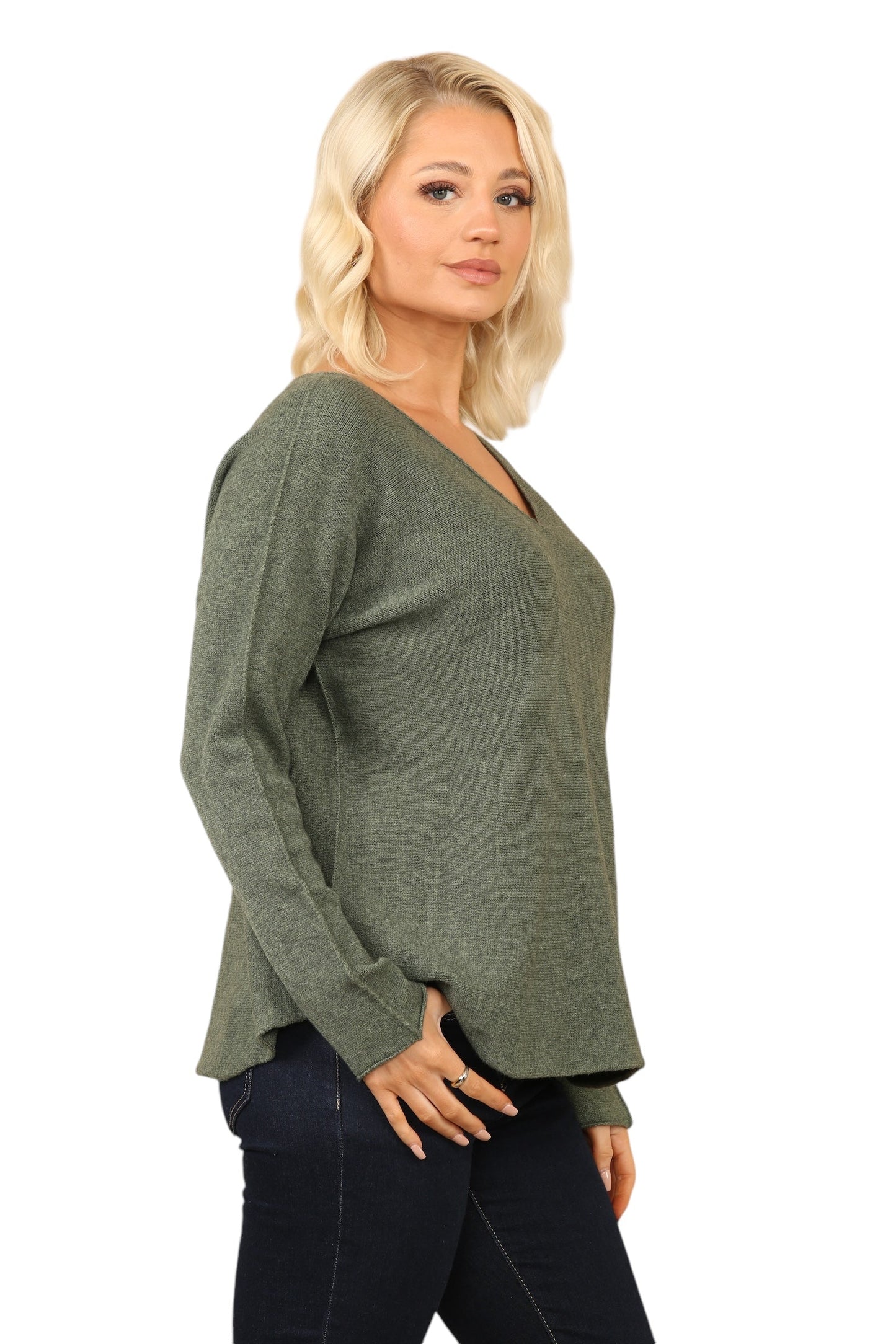 V Neck Soft Knit Jumper