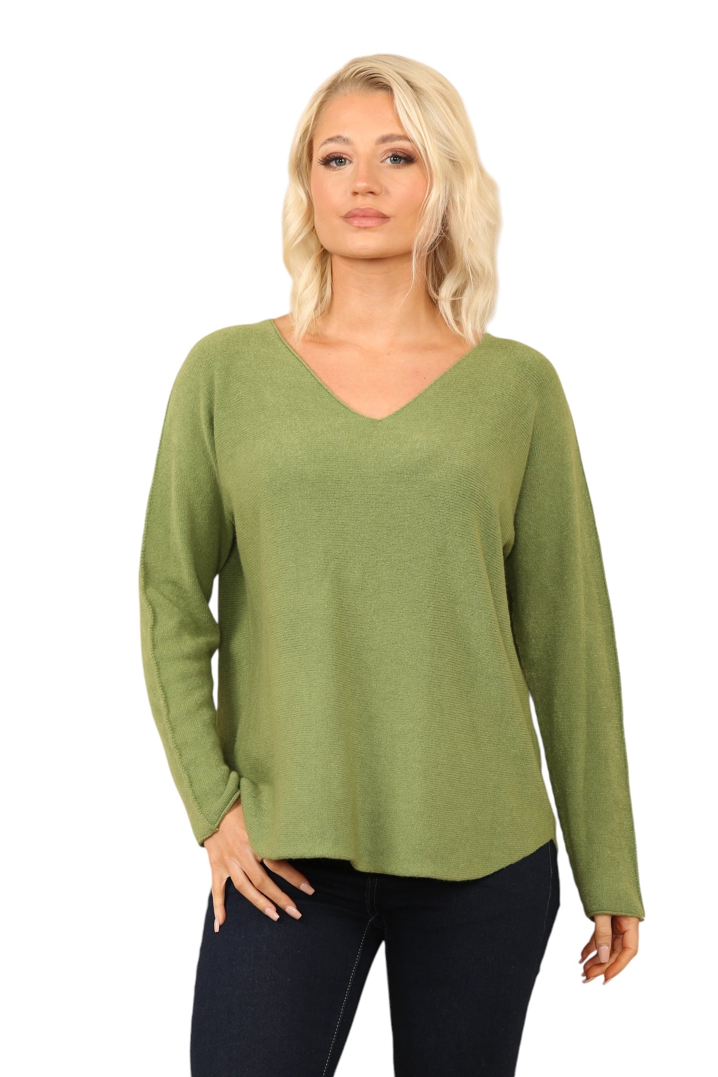 V Neck Soft Knit Jumper