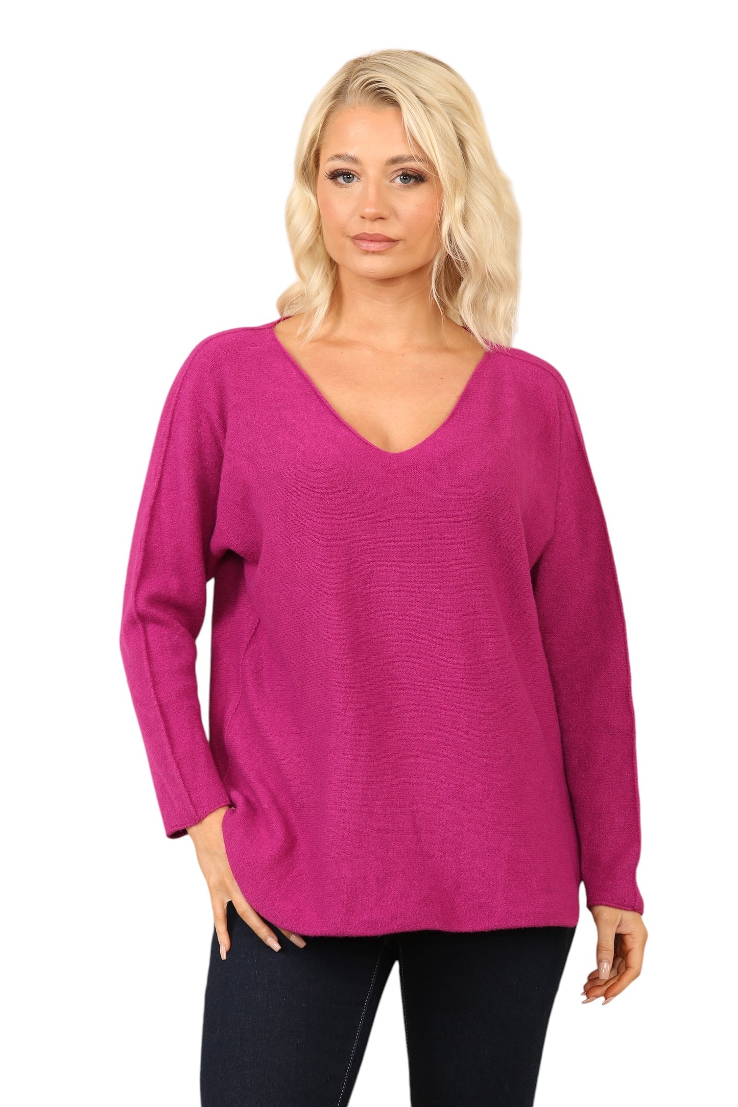 V Neck Soft Knit Jumper