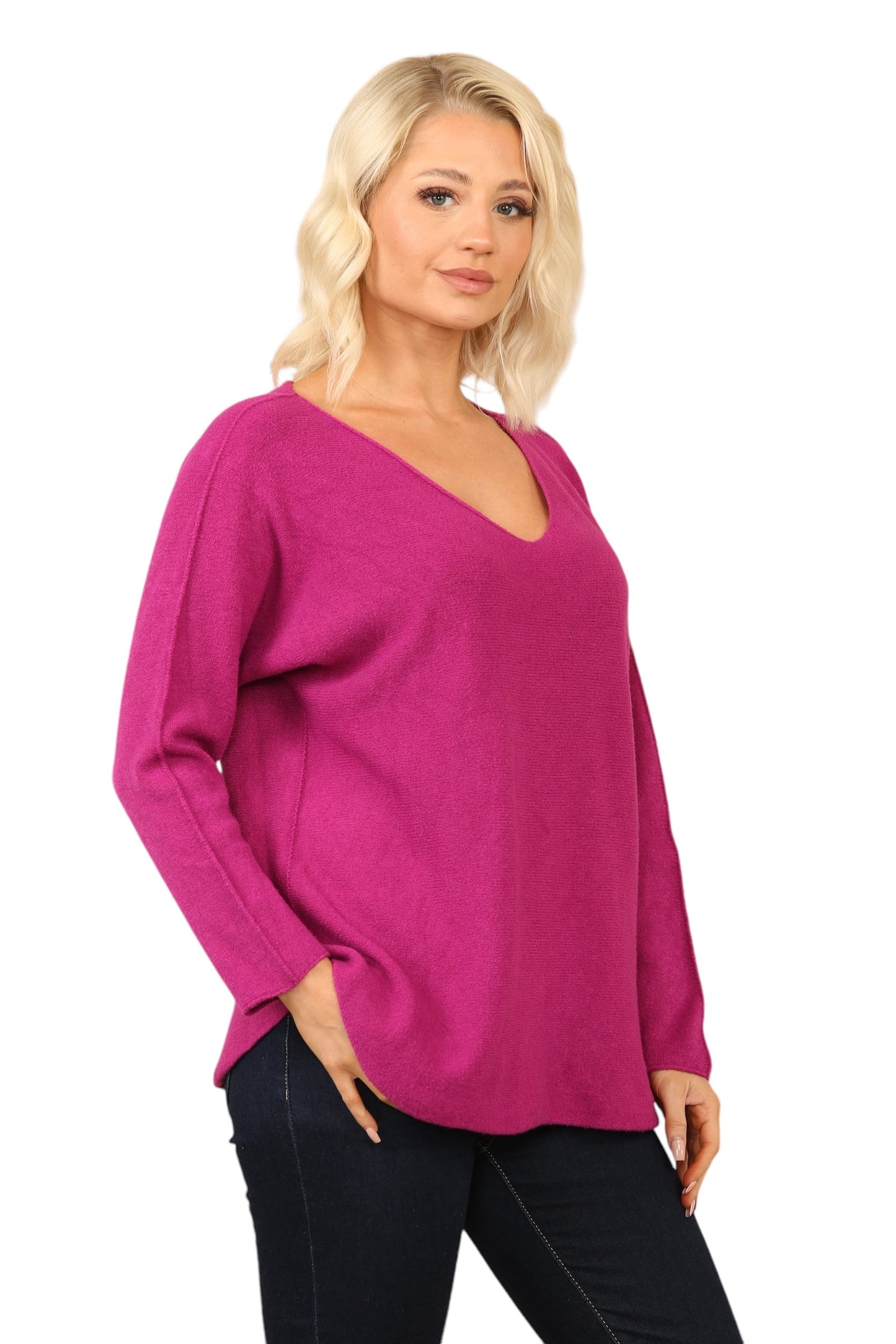 V Neck Soft Knit Jumper