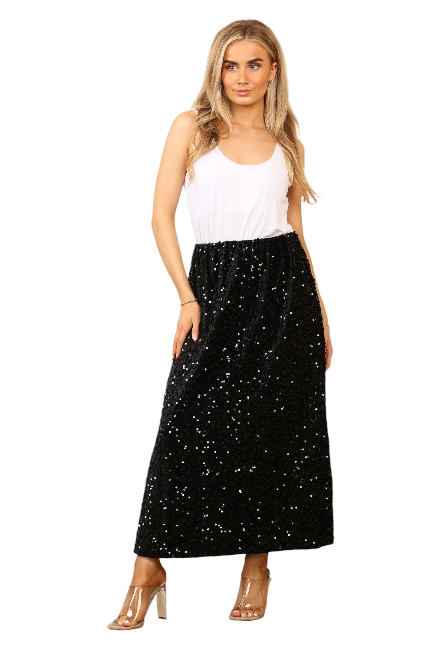 Full seqvin maxi skirt